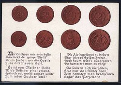 Meißen- Sächs. Porzellangeld, Farblicht Druck mit Ansicht, Karte um ...