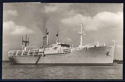 Niederlande. Fotopostkarte mti Schiffsansicht der Zuiderkruis. Karte ...