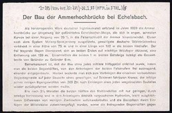 Autobahnbrücke Eichelsbach bei Weilheim- Kleinbildkarte mit 2 ...