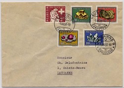 Beleg Schweiz, , .  Motiv: Natur,Fossilien,allgemein.  Details und ...