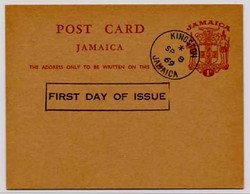 Ganzsache Jamaica, Ersttagsbrief.  Details und Erhaltung siehe ...