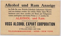 Beleg USA, , .  Motiv: Reklame/Werbung,Getraenke,sonstige.  Details ...