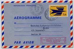 Ganzsache Frankreich, Zeppelin.  Motiv: Luftfahrt,Flugpost,sonstige ...