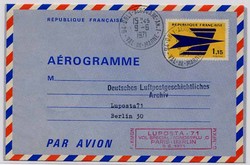 Ganzsache Frankreich, Zeppelin.  Motiv: Luftfahrt,Flugpost,sonstige ...