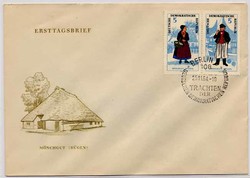 Beleg DDR, , Ersttagsbrief.  Motiv: Menschen,Trachten,allgemein.  ...