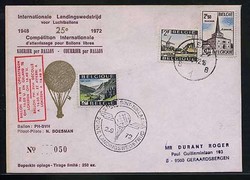 Beleg Belgien, , Ballonpost.  Motiv: Luftfahrt,Ballon,Ballonnpost.  ...