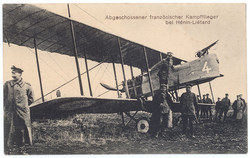 Hénin-Liétard - France, shot down french combat-plane, postcard ...