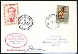 Beleg Belgien, , Ballonpost.  Motiv: Luftfahrt,Ballon,Ballonnpost.  ...