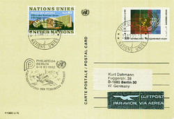Ganzsache UNO Genf, .  Motiv: Weltraum,Raumfahrt,sonstige.  Details ...