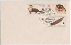 Ganzsache DDR, .  Motiv: Tiere,gefährdete Arten, WWF.  Details und ...