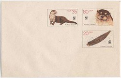 Ganzsache DDR, .  Motiv: Tiere,gefährdete Arten, WWF.  Details und ...