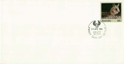 Ganzsache Australien, Ersttagsbrief.  Motiv: Tiere,Säugetiere ...