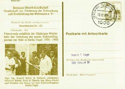 Privatganzsache Berlin, .
  Motiv: Weltraum,Raumfahrt,sonstige. 
 ...