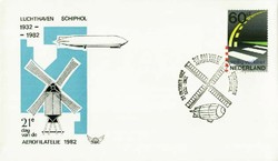 Beleg Niederlande, , .  Motiv: Luftfahrt,FlughÃ¤fen,internationale ...