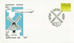 Beleg Niederlande, , .  Motiv: Luftfahrt,FlughÃ¤fen,internationale ...