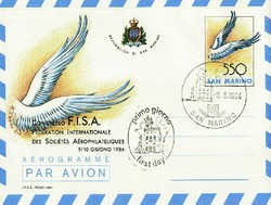5590: San Marino - Private postal stationery