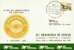 Beleg Portugal, , Erstflug.  Motiv: Luftfahrt,Flugpost,sonstige ...