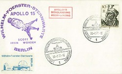 Beleg Berlin, , .  Motiv: Weltraum,Raumfahrt,Apollo.  Details und ...