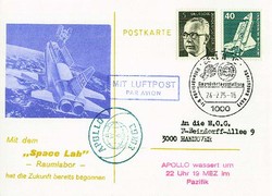 Beleg Berlin, , .  Motiv: Weltraum,Raumfahrt,Apollo.  Details und ...