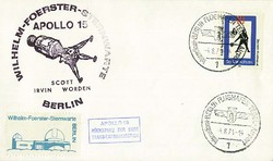Beleg Bundesrepublik Deutschland, , .  Motiv: Weltraum,Raumfahrt ...