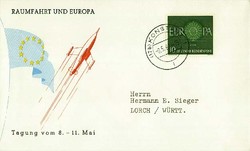 Beleg Bundesrepublik Deutschland, , .  Motiv: Weltraum,Raumfahrt ...