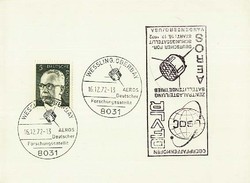 Beleg Bundesrepublik Deutschland, , .  Motiv: Weltraum,Raumfahrt ...