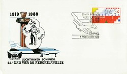 Beleg Niederlande, , .  Motiv: Luftfahrt,Flughäfen,internationale ...