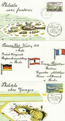 213040: Postal History, Stamp Exhibitions, International from 1945