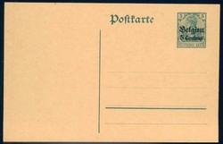 360: German Occupation World War I Belgium - Postal stationery