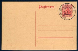 365: German Occupation World War I Communications Area West - Postal stationery