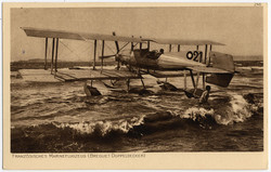 Französischer Breguet-Doppeldecker, Postkarte 1915, ungebraucht
