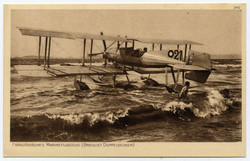 Französisches Marineflugzeug, Breguet Doppeldecker, Postkarte circa ...