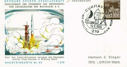 Privatganzsache Berlin, .  Motiv: Weltraum,Raumfahrt,Apollo.  Details ...