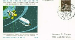 Privatganzsache Berlin, .  Motiv: Weltraum,Raumfahrt,Apollo.  Details ...