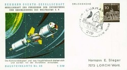 Privatganzsache Berlin, .  Motiv: Weltraum,Raumfahrt,Apollo.  Details ...