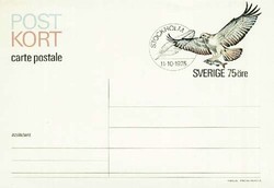 Ganzsache Schweden, .  Motiv: Tiere,Vögel,Greifvögel.  Details und ...