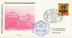 Beleg Berlin, , Erstflug.  Motiv: Luftfahrt,Hubschrauber,militärisch ...