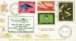 Beleg Italien, , Luftpost.  Motiv: Luftfahrt,Hubschrauber ...