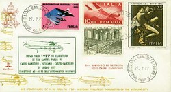 Beleg Italien, , Luftpost.  Motiv: Luftfahrt,Hubschrauber ...
