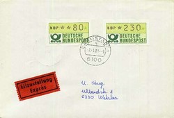 1420: German Federal Republic - ATM/Frama labels