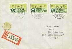 1420: German Federal Republic - ATM/Frama labels