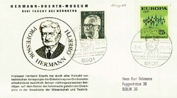 Beleg Bundesrepublik Deutschland, , .  Motiv: Weltraum,Raumfahrt ...