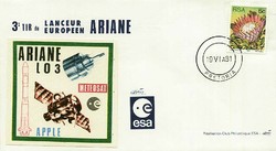 Beleg Südafrika, , .  Motiv: Weltraum,Raumfahrt,sonstige.  Details ...