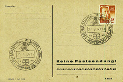 Beleg Franz. Zone Baden, , .  Motiv: Ausstellungen/Ereignisse,Messen ...