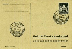 Beleg Amerik.+Brit. Zone (Bizone), , .  Motiv: Sport u. Spiel ...