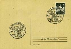 Beleg Amerik.+Brit. Zone (Bizone), , .  Motiv: Sport u. Spiel,Boxen,. ...