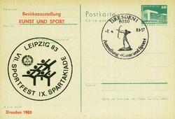 Ganzsache DDR, .  Motiv: Sport u. Spiel,Olympiade,Memorabilien.  ...