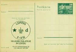 Ganzsache DDR, .  Motiv: Postgeschichte,Briefmarken,100 Jahre ...