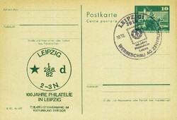 Ganzsache DDR, .  Motiv: Postgeschichte,Briefmarken,100 Jahre ...