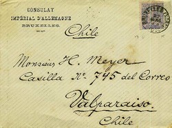 Beleg Belgische Besatzung in Eupen, .  Details und Erhaltung siehe ...